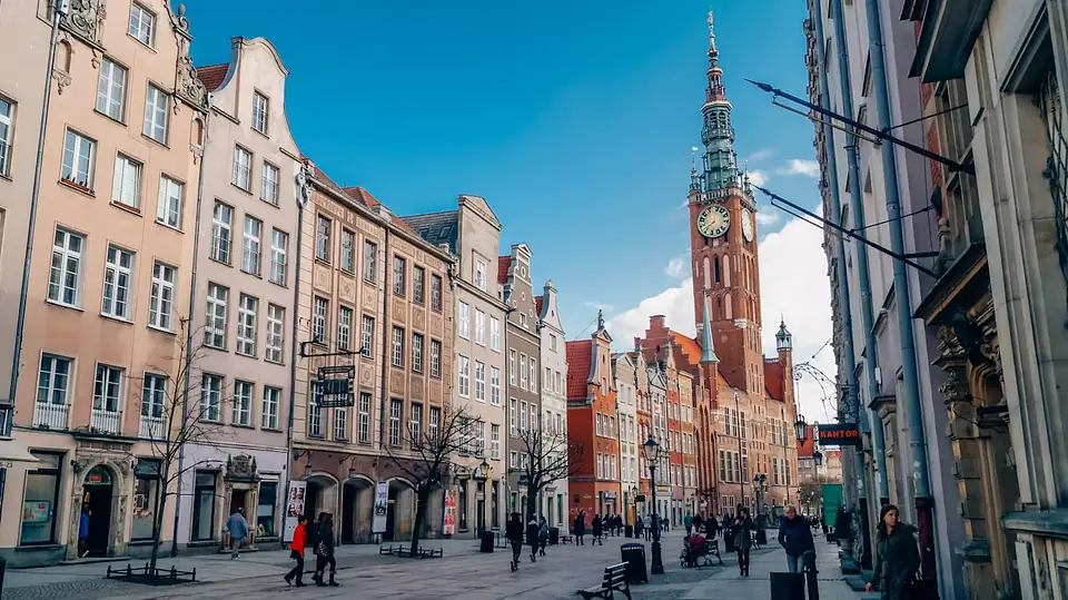 Udsigt over Gdańsk