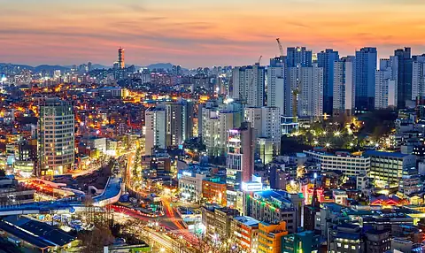 Udsigt over Seoul