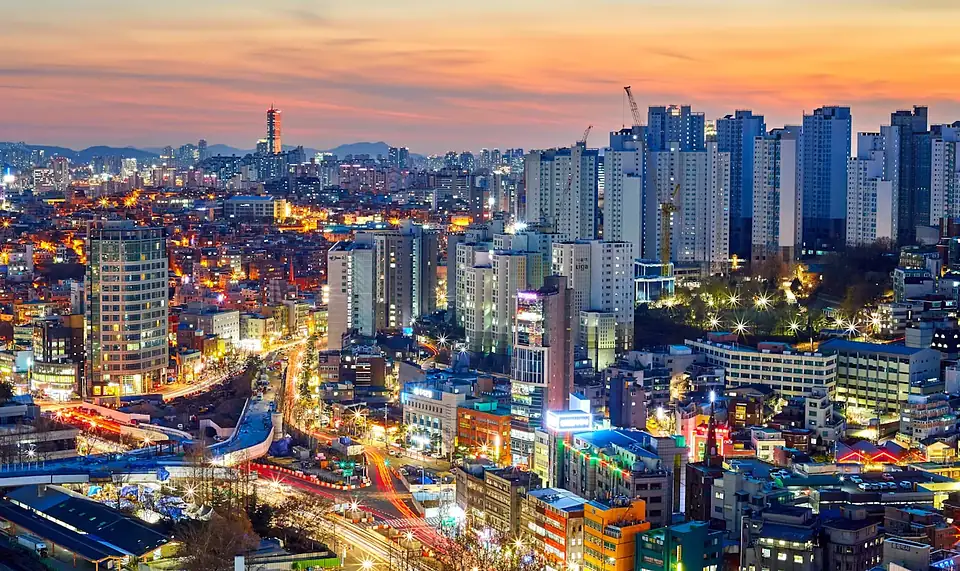 Udsigt over Seoul