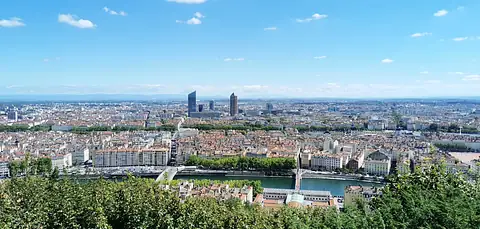 Udsigt over Lyon