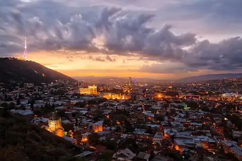 Udsigt over Tbilisi