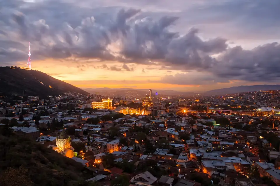 Udsigt over Tbilisi