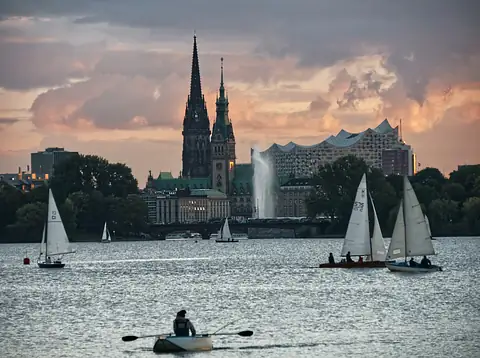Udsigt over Hamburg