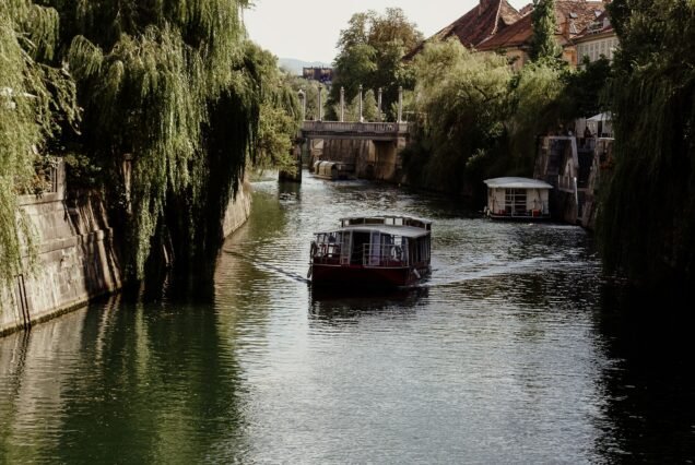 Ljubljanica River In Ljubljana, Slovenia