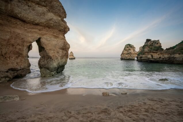 Praia do Camilo Beach and Rock formations - Lagos, Algarve, Portugal