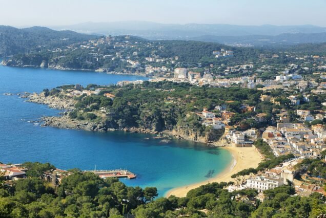 Seascape mediterranean sea in Costa Brava in Catalonia,Spain.