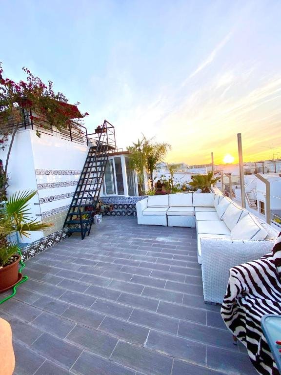 udendørs lounge område