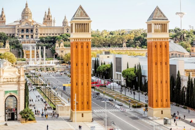 Barcelona city view