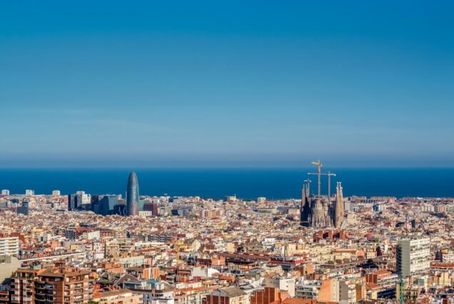 Barcelona cityscape overlook