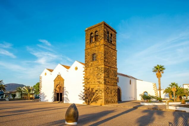 Church in La Oliva village on Fuerteventura island