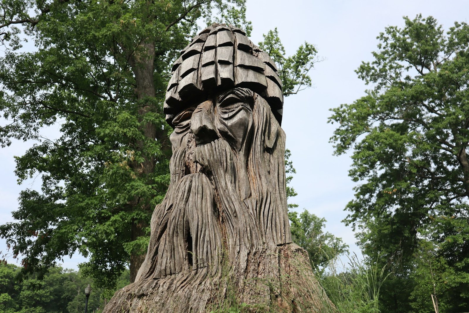 Closeup of Baltimore Maryland Druid Hill Park