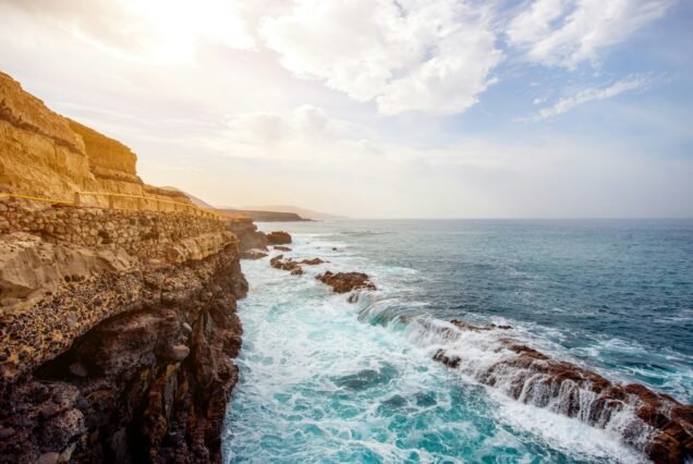 Coast in Ajuy village on Fuerteventura island