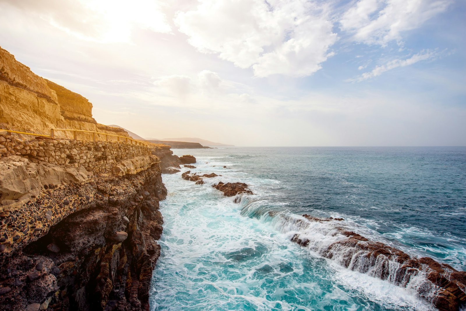 Coast in Ajuy village on Fuerteventura island