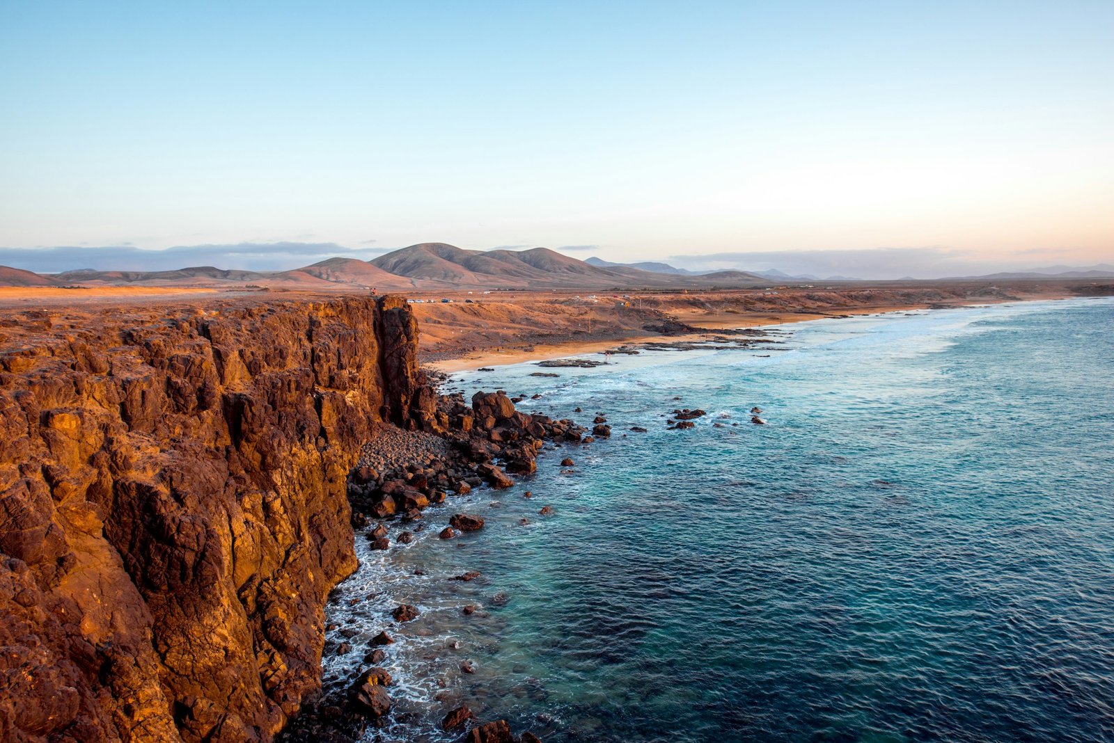 Coastline near El Cotillo village on Fuerteventura island