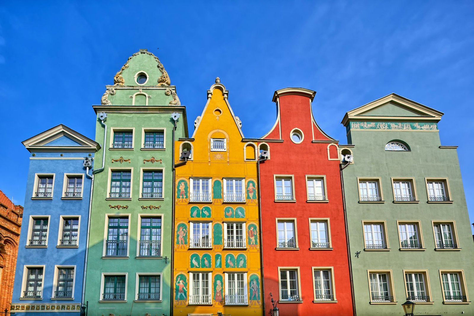 Colorful houses in Gdansk