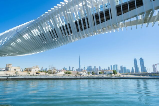 Dubai Downtown skyline, United Arab Emirates or UAE. Urban city.