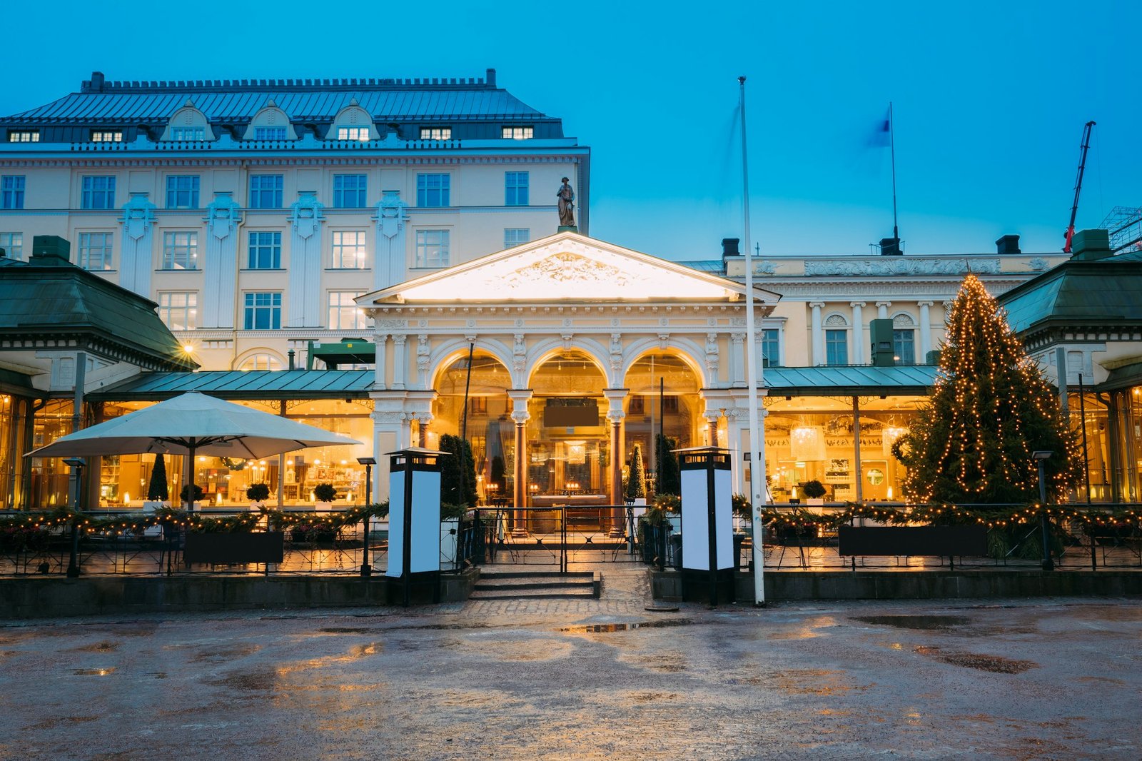 Helsinki, Finland. Famous And Popular Place Is Cafe, Bar, Restau