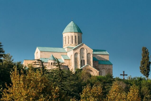 Kutaisi, Georgia. Old Walls Of Bagrati Cathedral. UNESCO World H