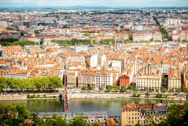 Lyon city in France