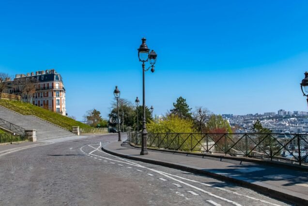 Paris, romantic staircase in Montmartre