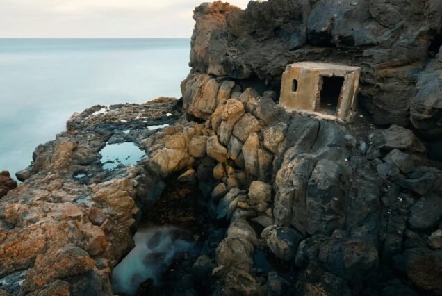 Rocky coast at Charco del Palo, Lanzerote, Canary Islands