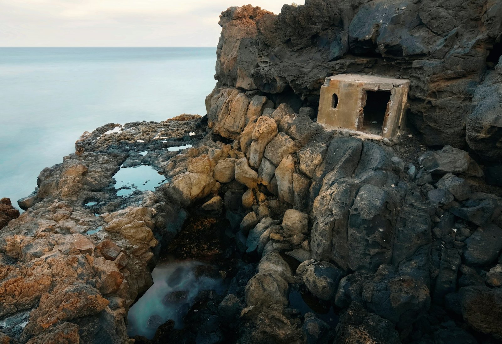Rocky coast at Charco del Palo, Lanzerote, Canary Islands