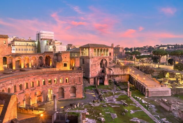 Rome, Italy overlooking Trajan's Forum