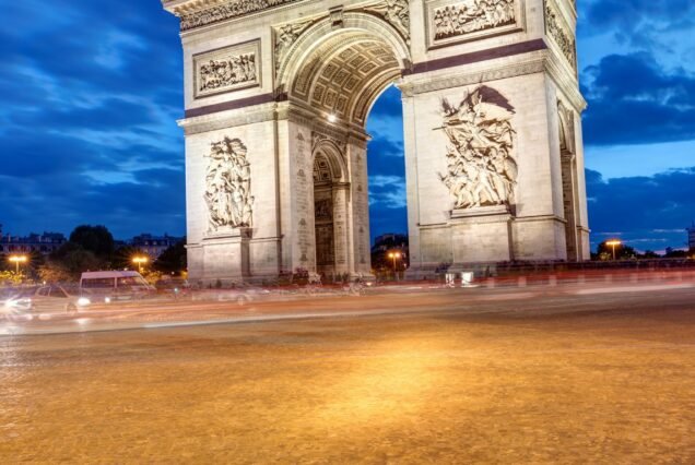 The Arc de Triomphe in Paris