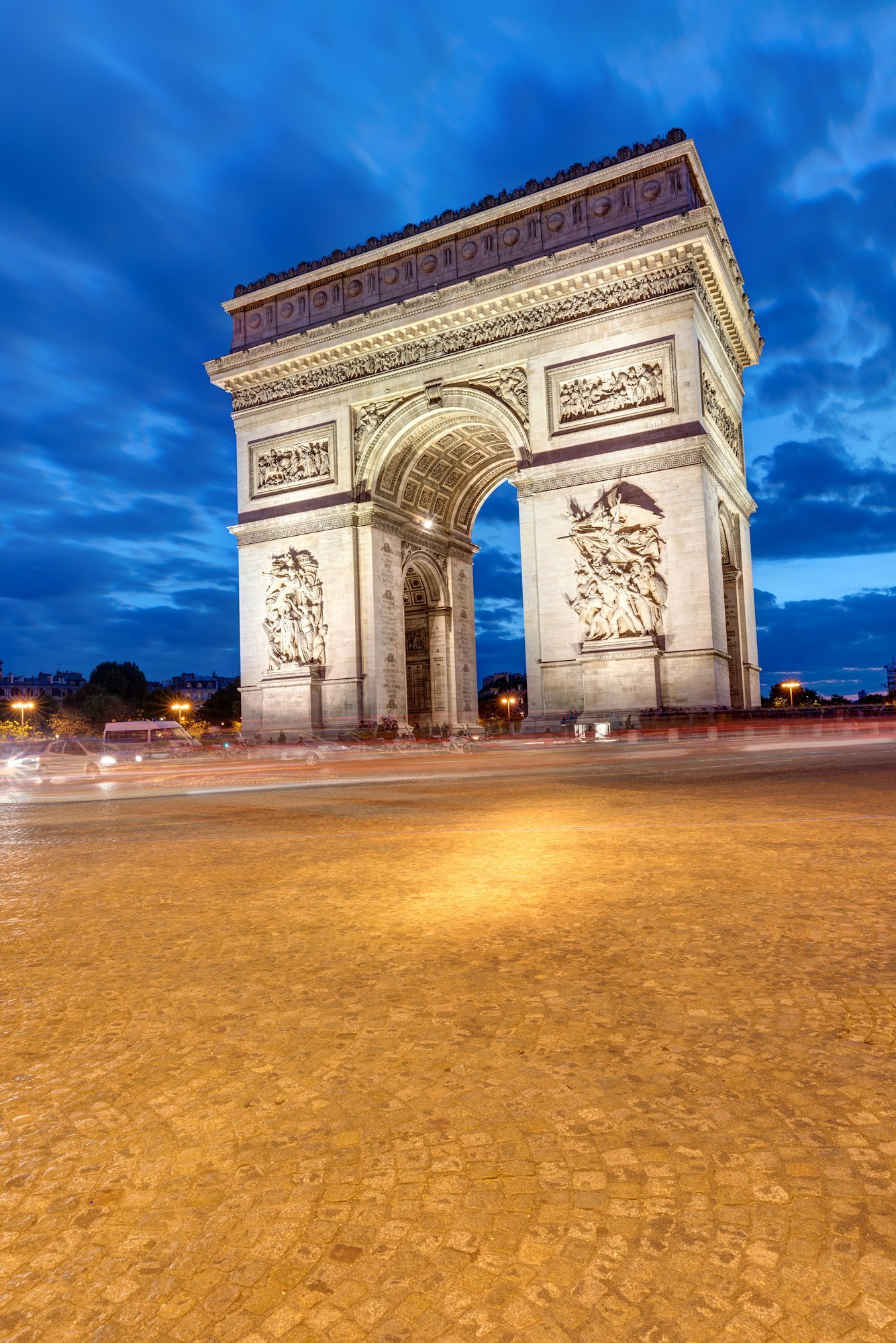 The Arc de Triomphe in Paris
