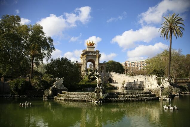 The beautiful sculpture of the Citadel Park, Barcelona, Catalonia