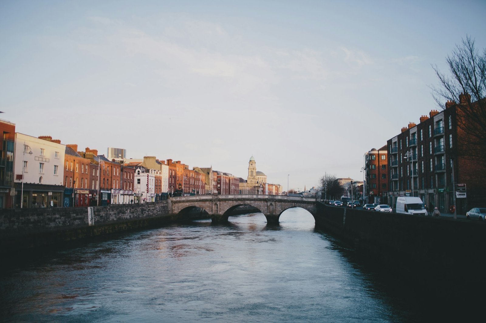 The River Liffey in Dublin, Ireland