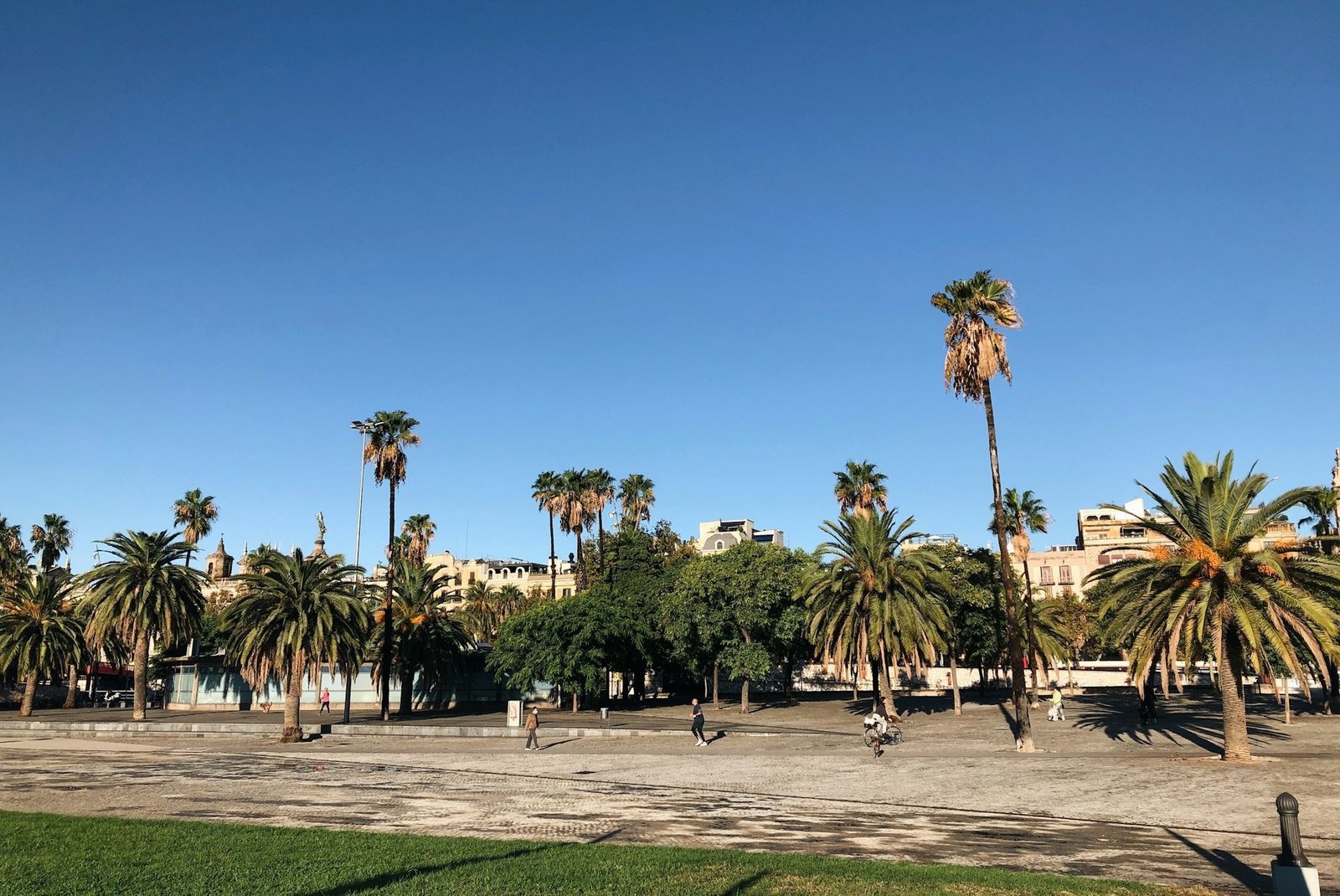 Barcelona port walkway