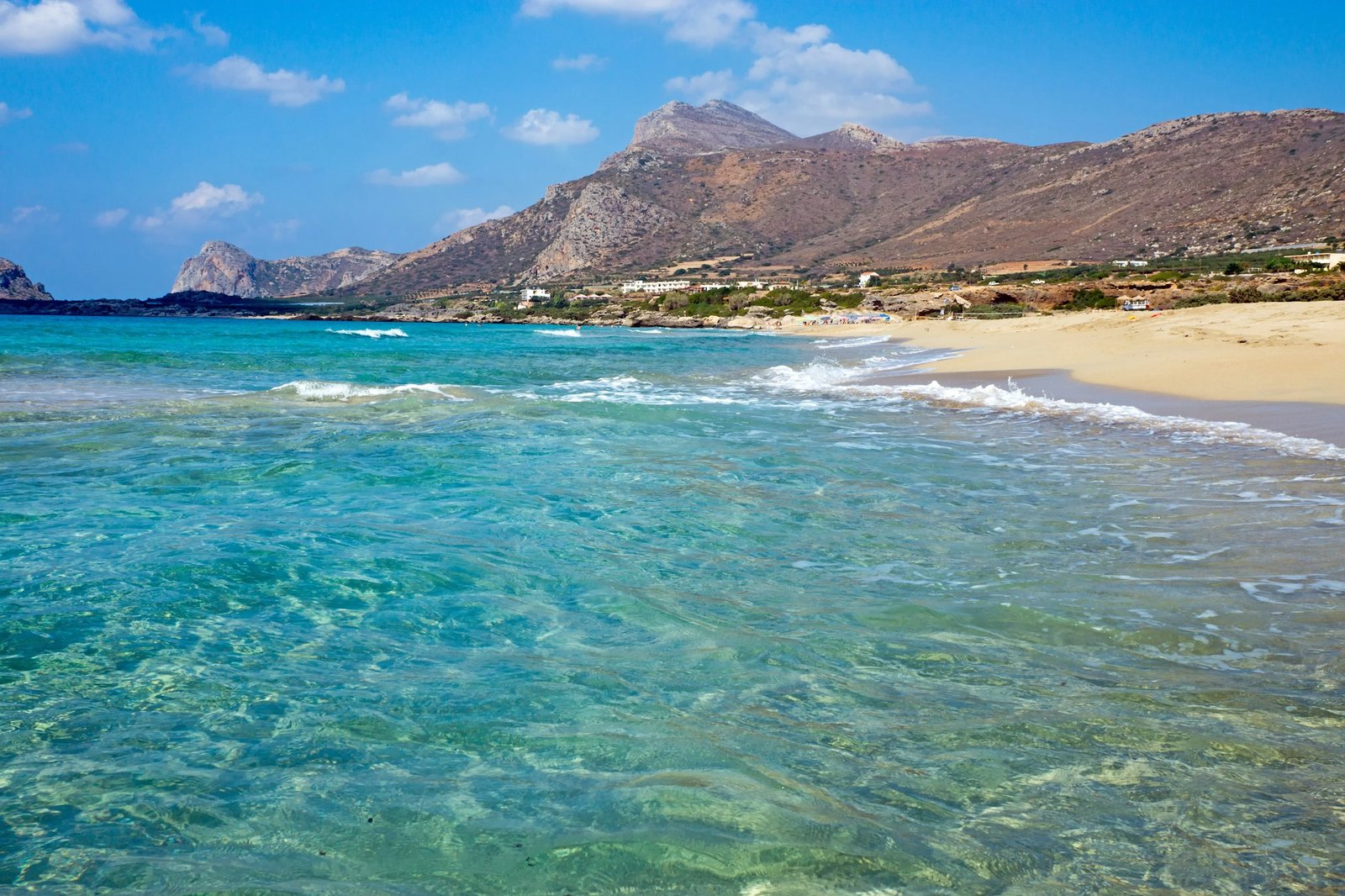 Beach on Crete island