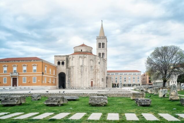 Beautiful old architecture in the old town of Zadar