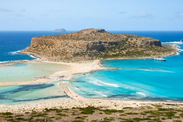 Crete Greece, Balos lagoon on Crete island, Greece