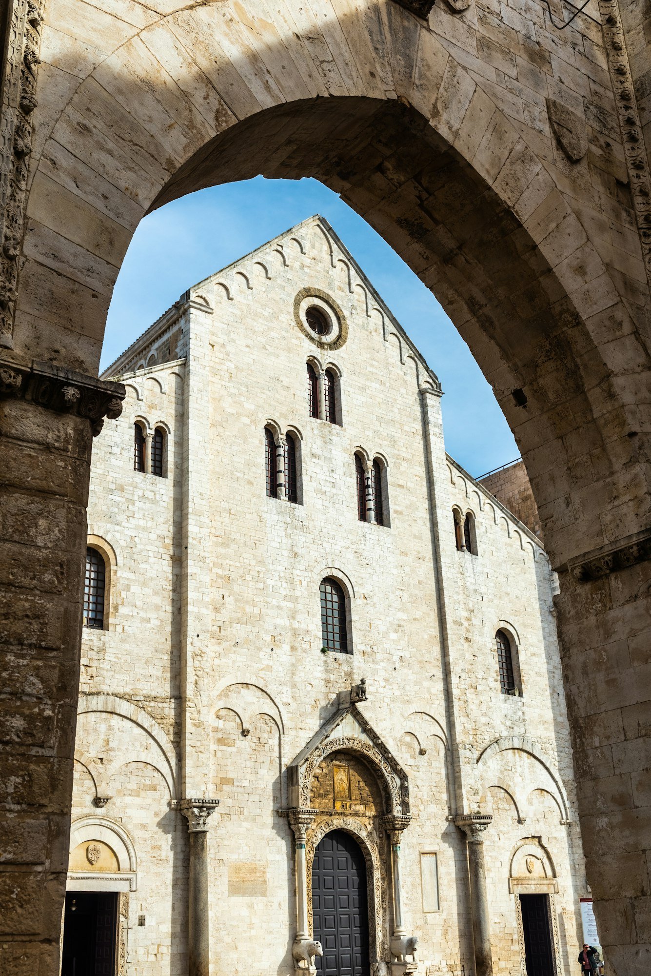 Facade of the minor basilica of San Nicolas de Bari.