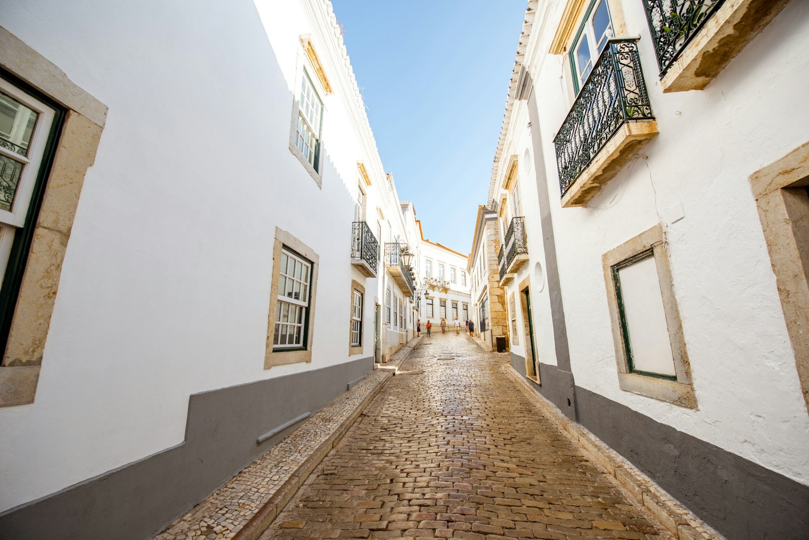 Faro street view in Portugal
