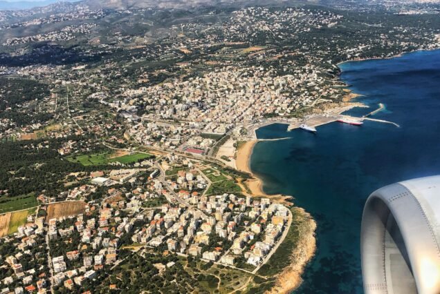 Flying into Athens