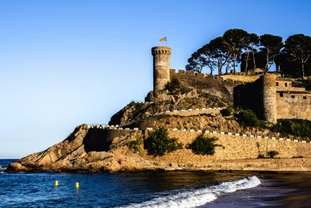 Historical Tossa de Mar Castle in Spain