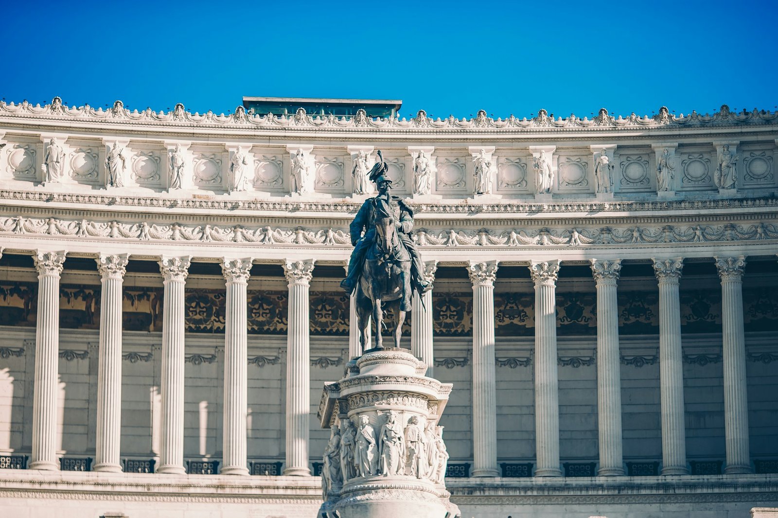 Monument Vittorio Emanuele II or Altar of the Fatherland in Roma, Italia