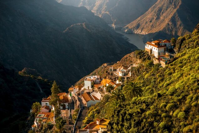 Mountains on western part of Gran Canaria island