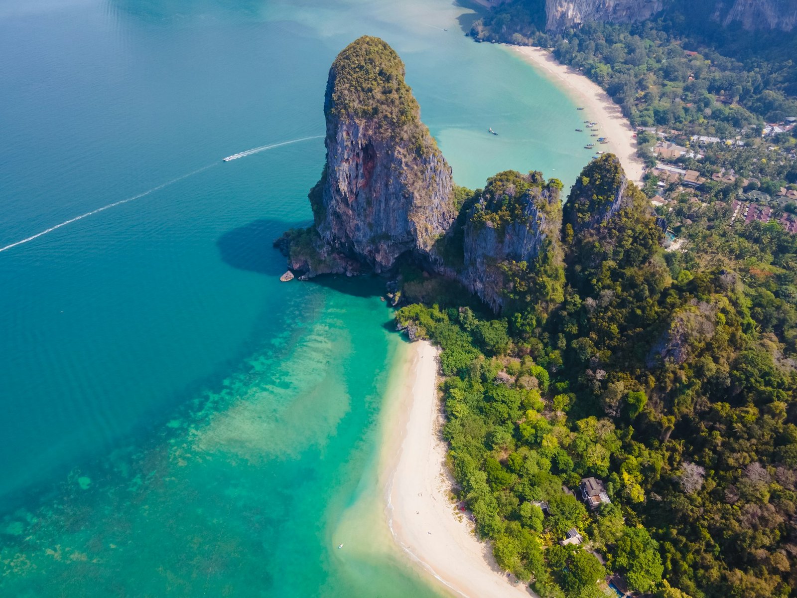 Railay Beach Krabi Thailand, the tropical beach of Railay Krabi