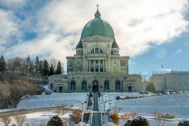 Saint Joseph Oratory with snow - Montreal, Quebec, Canada