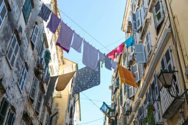 Streets of Corfu city, Greece