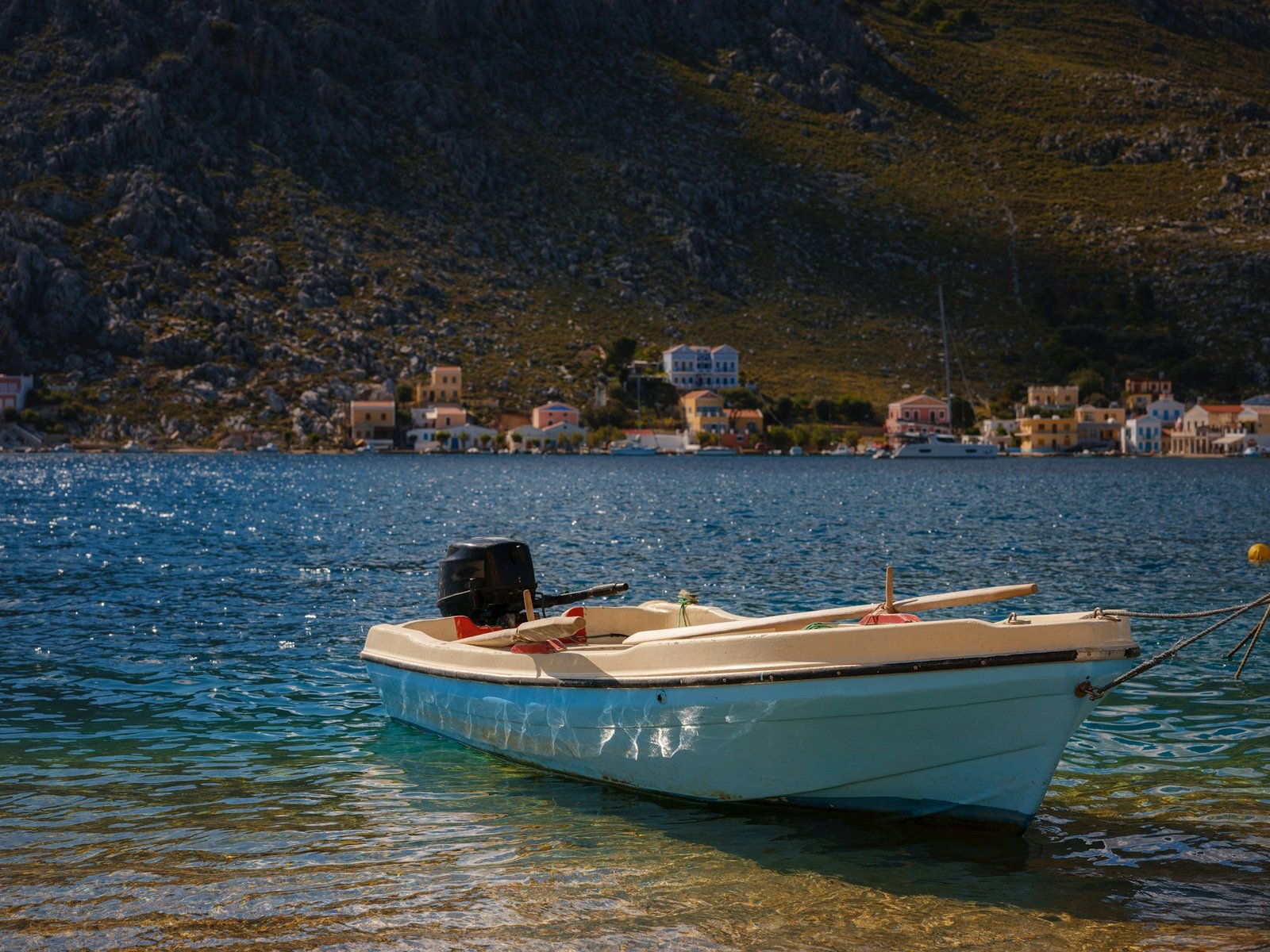 Symi Island, Greece islands holidays from Rhodos in Aegean Sea.