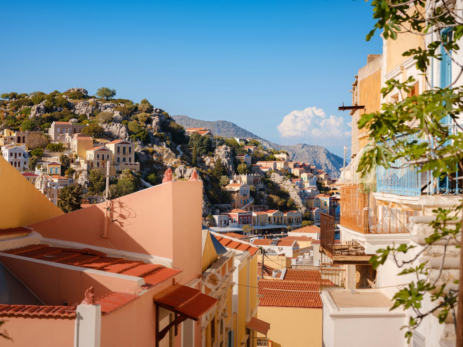 Symi Island, Greece islands holidays from Rhodos in Aegean Sea.