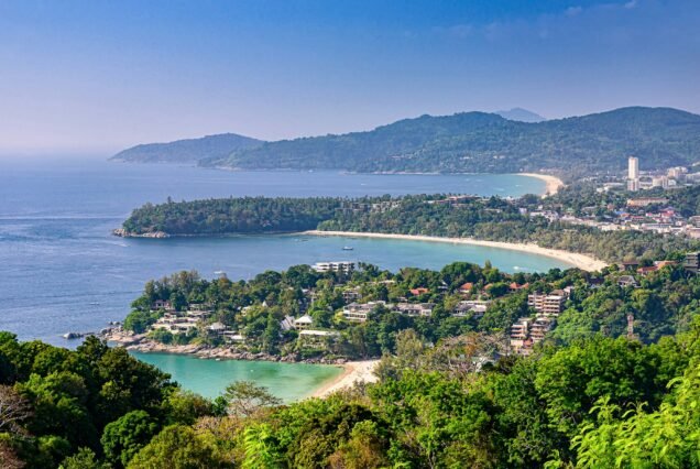 Three beaches View Point at Phuket in Thailand