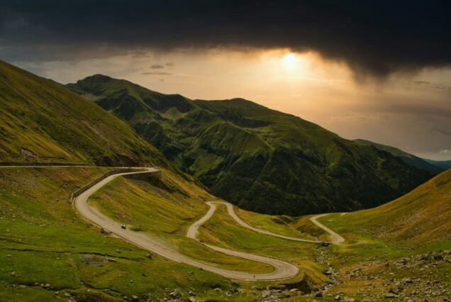 Transfagarasan highway in Romania