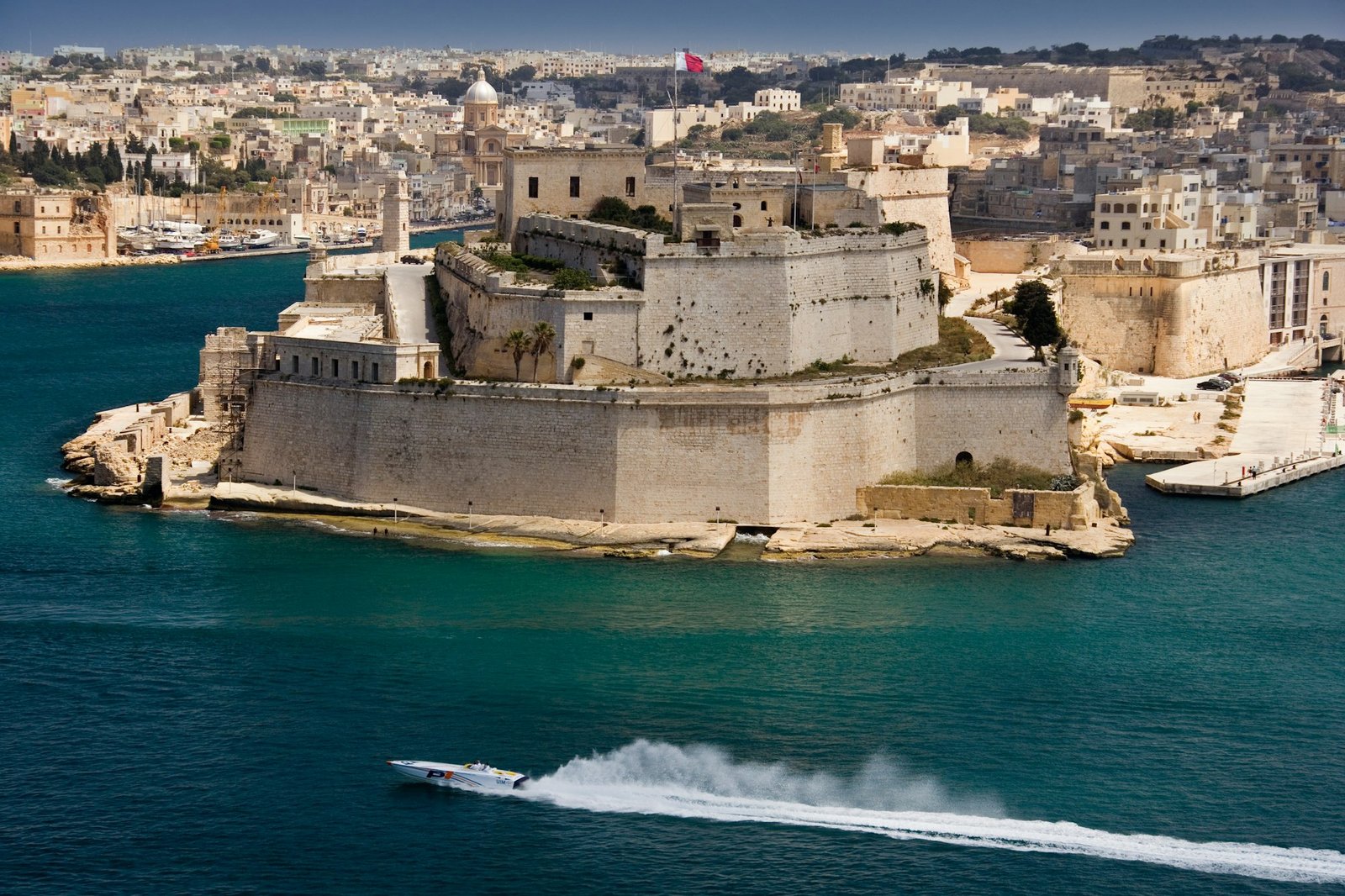 Valletta Grand Harbor - Fort St Angelo - Malta