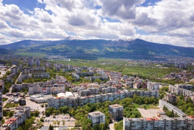 city next to the mountain, Sofia ,Bulgaria